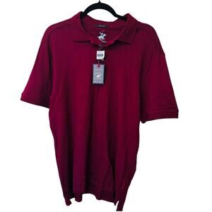 NWT Beverly Hills Polo Club Liquid Touch Burgundy Men’s top sz Small